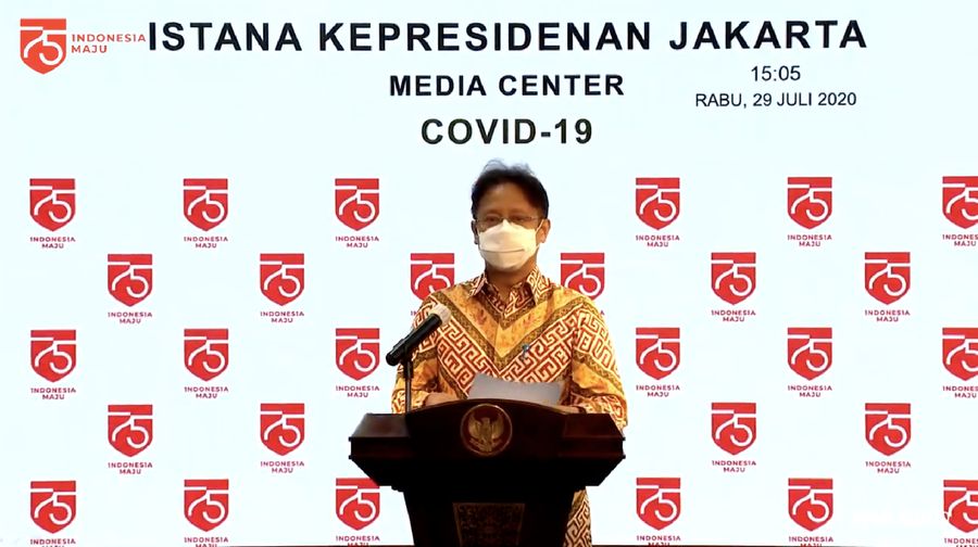Keterangan Pers Budi Gunadi Sadikin, Ketua Satgas Pemulihan Ekonomi Nasional  (Tangkapan Layar Youtube Sekretariat Presiden)