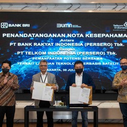 BRI & Telkom Kerja Sama Pemanfaatan Satelit