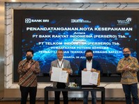BRI & Telkom Kerja Sama Pemanfaatan Satelit