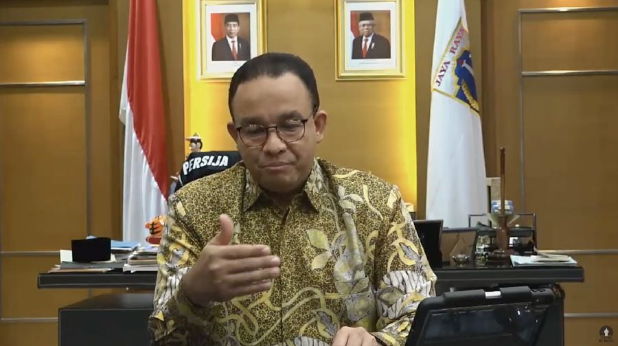 Gubernur DKI Jakarta Anies Baswedan Mengumumkan Status PSBB Transisi Jakarta (Tangkapan Layar Youtube PEMPROV DKI JAKARTA)