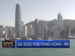 Q2-2020 PDB Hong Kong -9%, Negatif untuk Ke-4 Kalinya