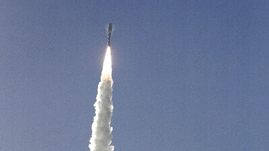 A United Launch Alliance Atlas V rocket lifts off from pad 41 at the Cape Canaveral Air Force Station Thursday, July 30, 2020, in Cape Canaveral, Fla. The mission will send a Mars rover to the Red Planet to search for signs of life, explore the planet's geology and much more. (AP Photo/John Raoux)