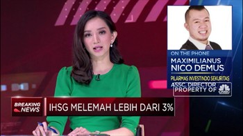 Anjlok Lagi, IHSG Melemah Lebih Dari 3%
