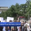 Demonstrasi Berlin Tolak Protokol Covid-19