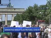 Demonstrasi Berlin Tolak Protokol Covid-19