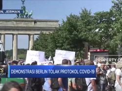 Demonstrasi Berlin Tolak Protokol Covid-19
