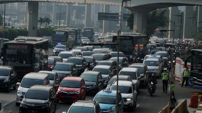 Ganjil Genap Jakarta (CNBC Indonesia/Muhammad Sabki)
