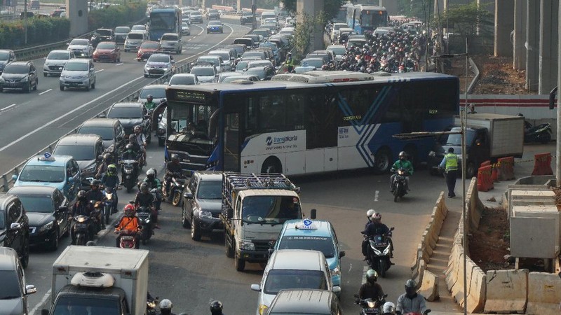 Ganjil Genap Jakarta (CNBC Indonesia/Muhammad Sabki)