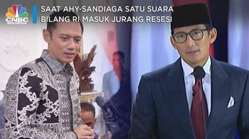Saat AHY-Sandiaga Satu Suara Bilang RI Masuk Jurang Resesi