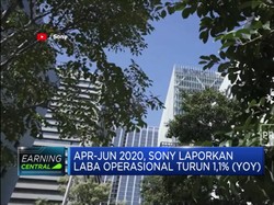 April-Juni 2020, Laba Operasional Sony Turun 1,1% (YoY)