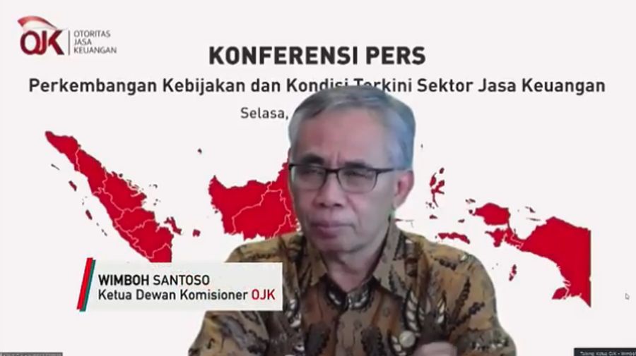 Ketua Dewan Komisioner Otoritas Jasa Keuangan Wimboh Santoso (Tangkapan Layar Youtube Jasa Keuangan)
