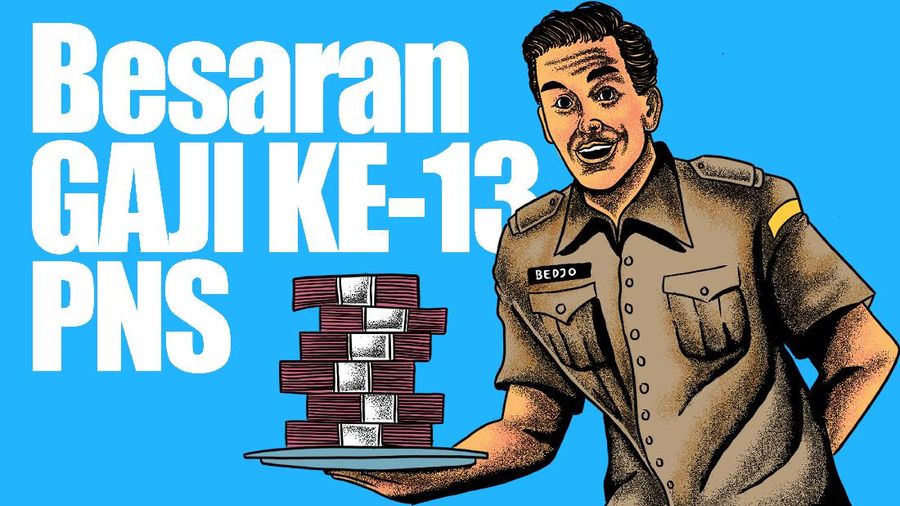 Infografis/besaran gaji ke-13 pns siap cair pada pekan ke dua/Aristya Rahadian
