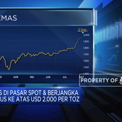 Mantap! Harga Emas Tembus USD 2.000/Oz
