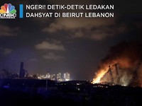 Ini Detik-detik Ledakan Dahsyat di Beirut Lebanon