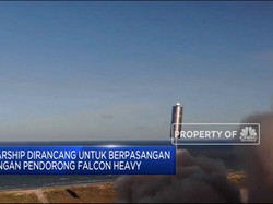 Prototipe Starship SN5 Terbang 150 Meter
