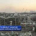 Pelabuhan di Beirut Hancur Akibat Ledakan Amonium Nitrat