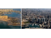 Begini Potret Sebelum & Sesudah Ledakan Dahsyat di Lebanon