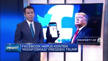 Facebook Hapus Unggahan Trump 'Misinformasi' Soal Covid-19