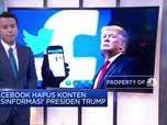 Facebook Hapus Unggahan Trump 'Misinformasi' Soal Covid-19