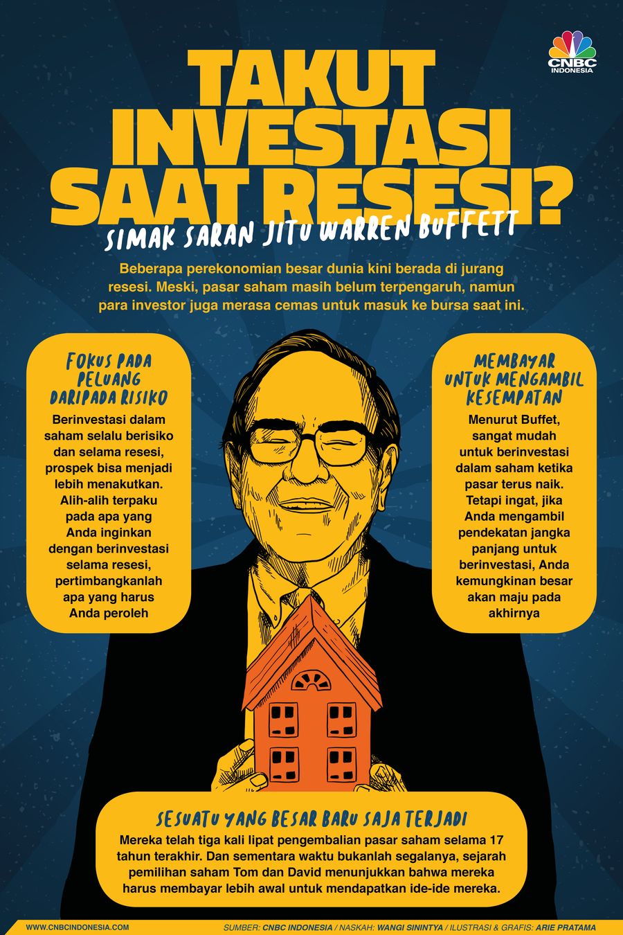 Infografis: Takut Investasi Saat Resesi? Simak Saran Jitu Warren Buffett Infografis: Takut Investasi Saat Resesi? Simak Saran Jitu Warren Buffett