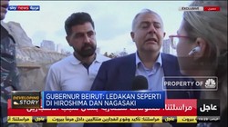 Tangisan Gubernur Beirut saat Tinjau Lokasi Ledakan