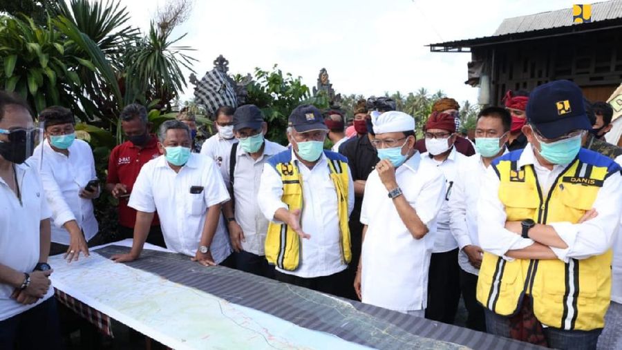 Peninjauan proyek jalan tol baru di Bali, dok Kementerian PUPR