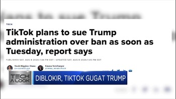 Diblokir, Tiktok Gugat Trump