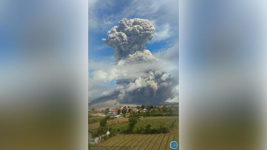 Erupsi Sinabung ()KESDM, Badan Geologi, PVMBG