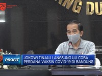 Jokowi Tinjau Langsung Uji Coba Vaksin Covid-19 di Bandung
