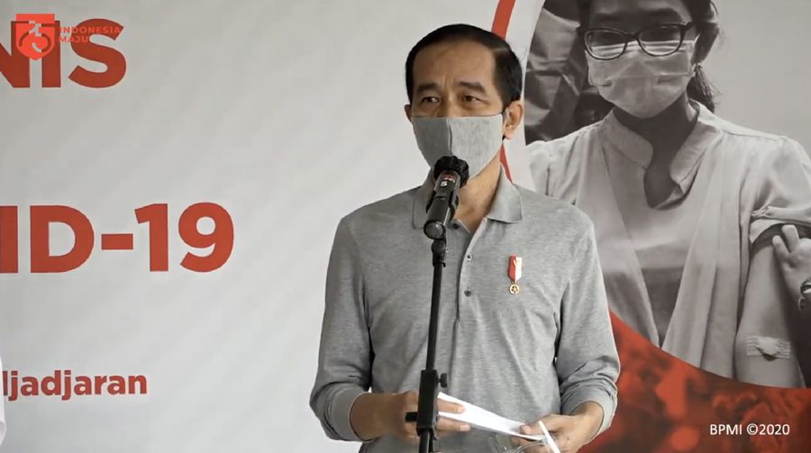 Keterangan Pers Presiden RI Jokowi, Bandung, 11 Agustus 2020. (Tangkapan Layar Youtube Sekretariat Presiden)