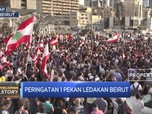 Ribuan Warga Peringati 1 Pekan Ledakan Beirut