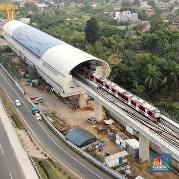 Penampakan Proyek LRT Jabodebek yang Tak Kunjung Tuntas