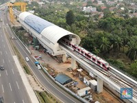 Penampakan Proyek LRT Jabodebek yang Tak Kunjung Tuntas