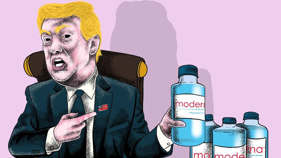 Infografis/ Pak Jokowi, Trump  Sudah Pesan Vaksin Moderna Rp 22 T Lho!