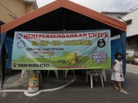 Top! Warga Duren Sawit Bikin Tenda WiFi Gratis Belajar Online