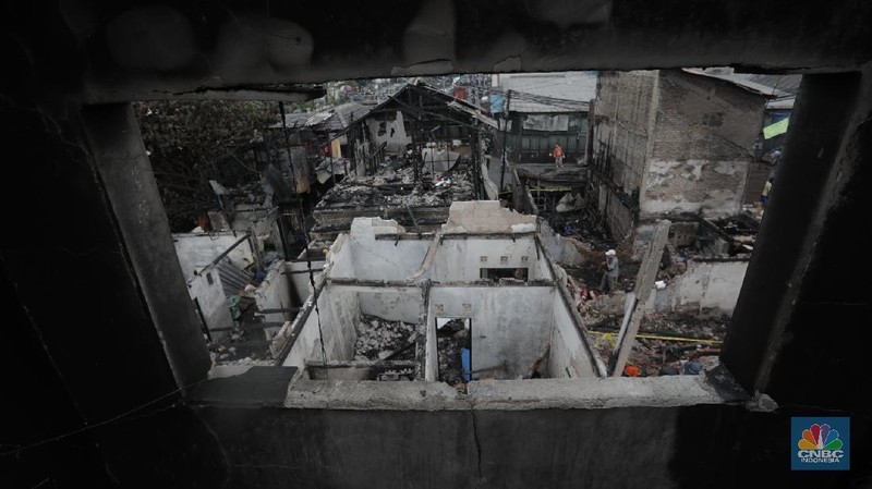 Korban Kebakaran Tambora, 1.000 Jiwa Kehilangan Tempat Tinggal (CNBC Indonesia/Tri Susilo)