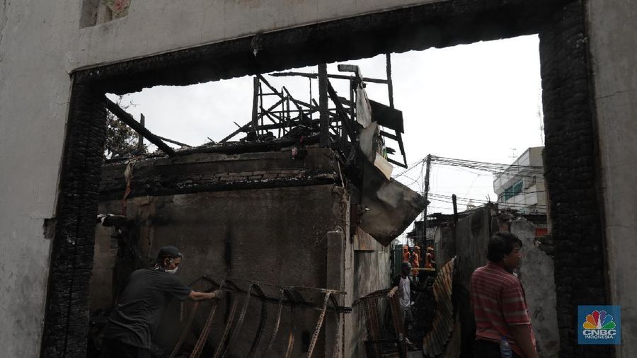 Korban Kebakaran Tambora, 1.000 Jiwa Kehilangan Tempat Tinggal (CNBC Indonesia/Tri Susilo)