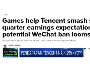Pendapatan Tencent Naik 29% (YOY), Game Penyumbang Terbesar