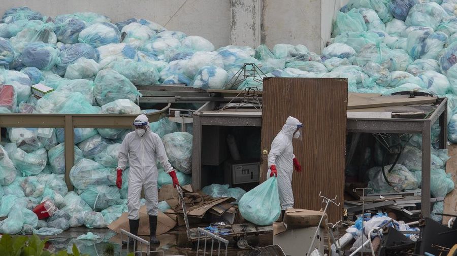 Limbah covid di New Delhi, India (REUTERS/ADNAN ABIDI)
