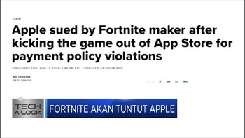Aplikasinya Dihapus di App Store, Fortnite akan Tuntut Apple