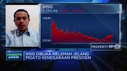 Jelang Pidato Jokowi di Sidang MPR, IHSG Memerah