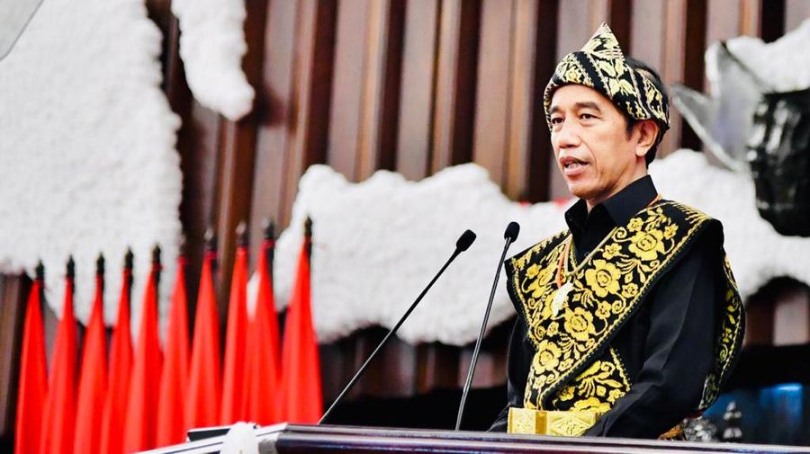 Jokowi di Sidang Tahunan MPR-DPR RI (Laily Rachev - Biro Pers Sekretariat Presiden)
