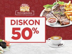 Punya CC Bank Mega? Nih Ada Diskon Makan-Makan 50%