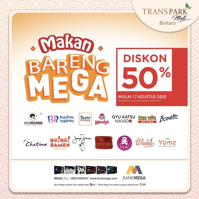 Punya Cc Bank Mega Nih Ada Diskon Makan Makan 50