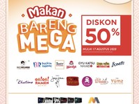 Punya CC Bank Mega? Nih Ada Diskon Makan-makan 50%