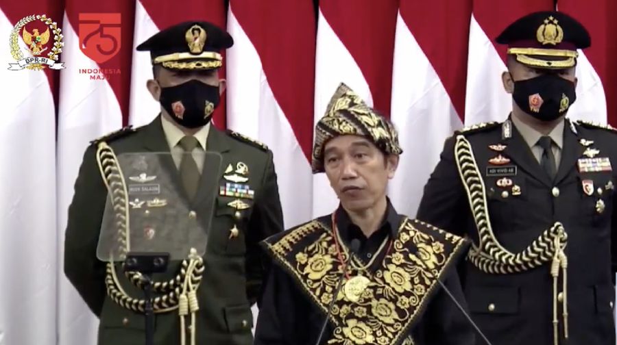 Pidato Presiden RI Jokowi di Sidang Tahunan MPR RI  Dan Sidang Bersama DPR RI Dan DPD RI (DPR RI)