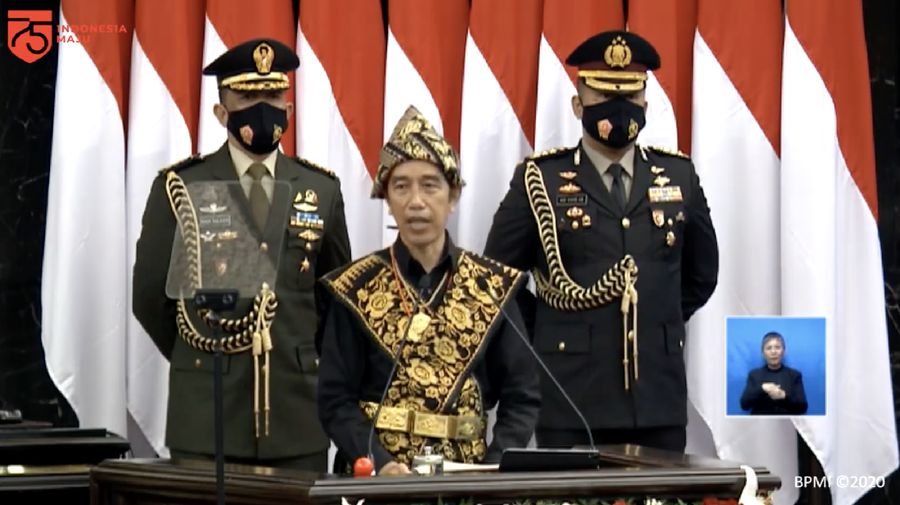 Pidato Presiden RI Jokowi di Sidang Tahunan MPR RI  Dan Sidang Bersama DPR RI Dan DPD RI (DPR RI)