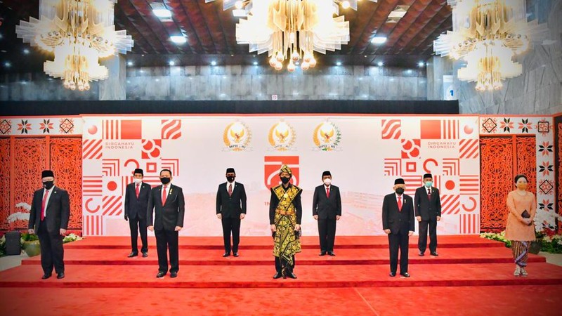 Presiden RI Jokowi menghadiri Sidang Tahunan MPR RI  Dan Sidang Bersama DPR RI Dan DPD RI (DPR RI)