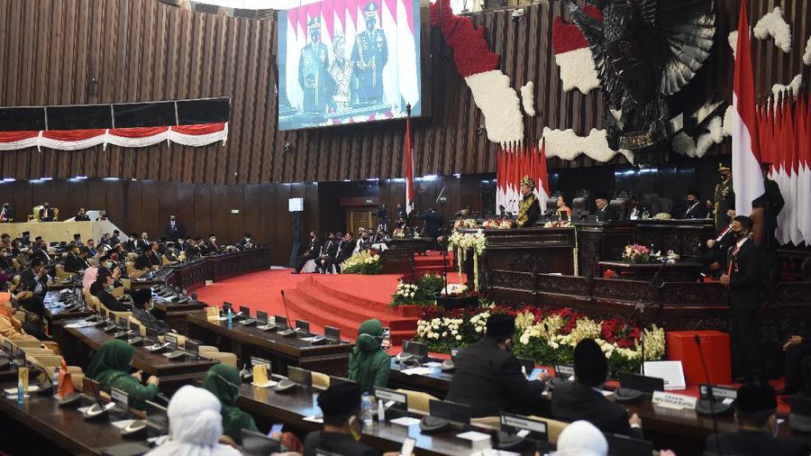 Pidato Presiden RI Jokowi di Sidang Tahunan MPR RI  Dan Sidang Bersama DPR RI Dan DPD RI (Pool)