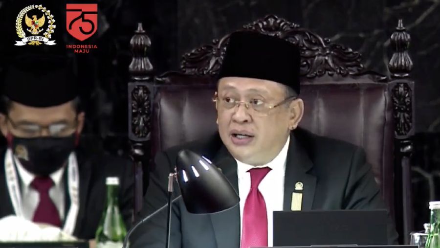 Sidang Tahunan MPR RI dan Pidato Kenegaraan Presiden Dalam Rangka HUT RI Kemerdekaan ke 75 (Tangkapan Layar Youtube DPR RI)